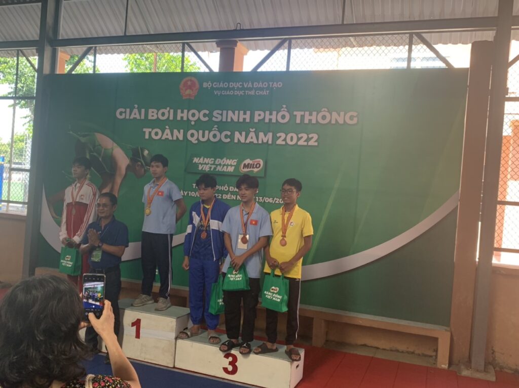 Thành tích đoàn Khánh Hoà tại giải bơi học sinh phổ thông toàn quốc 2022
